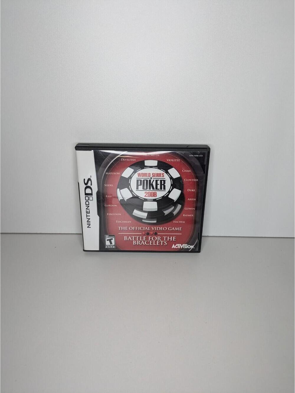 World Series of Poker 2008 Battle Nintendo DS 2DS 3DS Complete Authentic-CIB